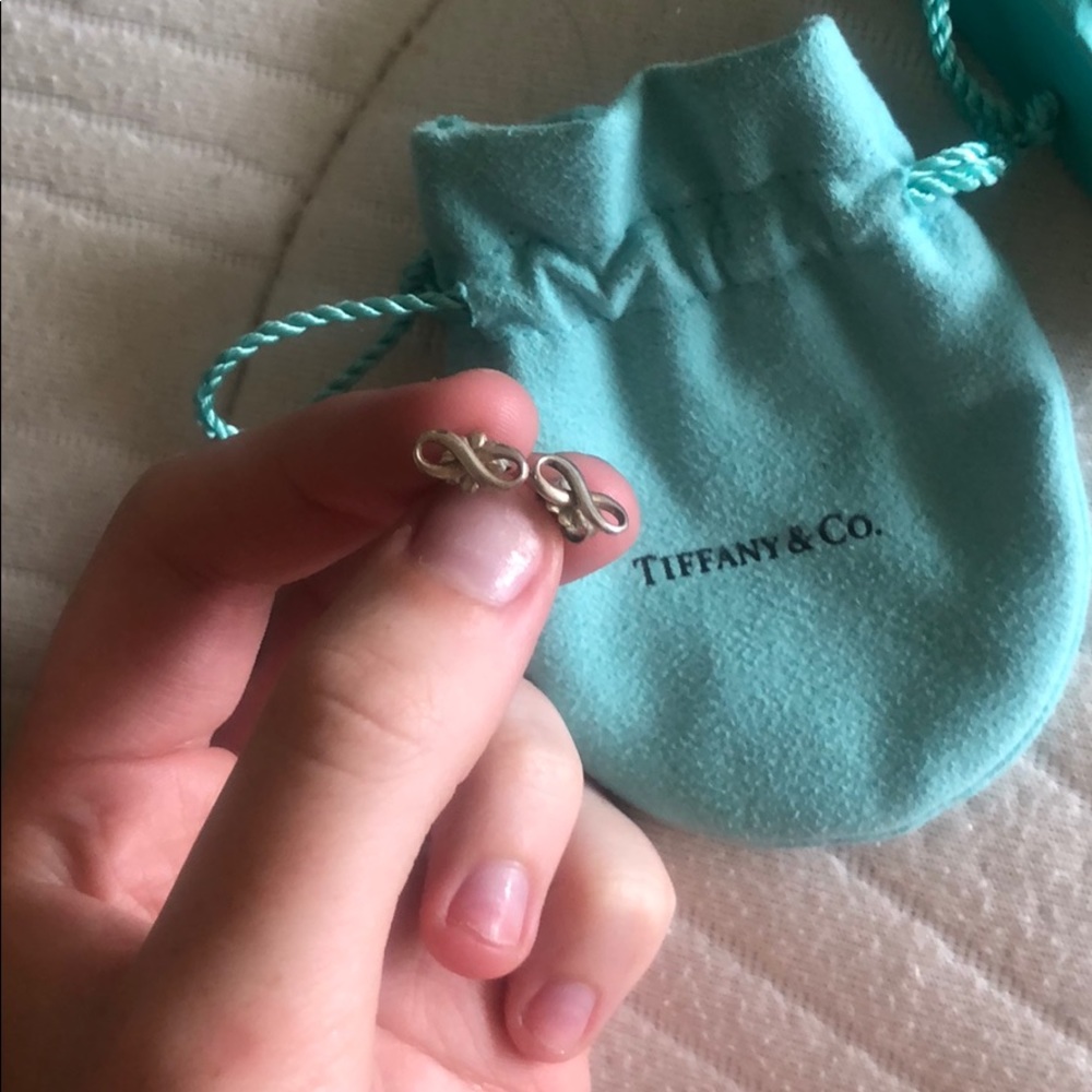 Tiffany & Co Infinity Earrings in Sterling Silver